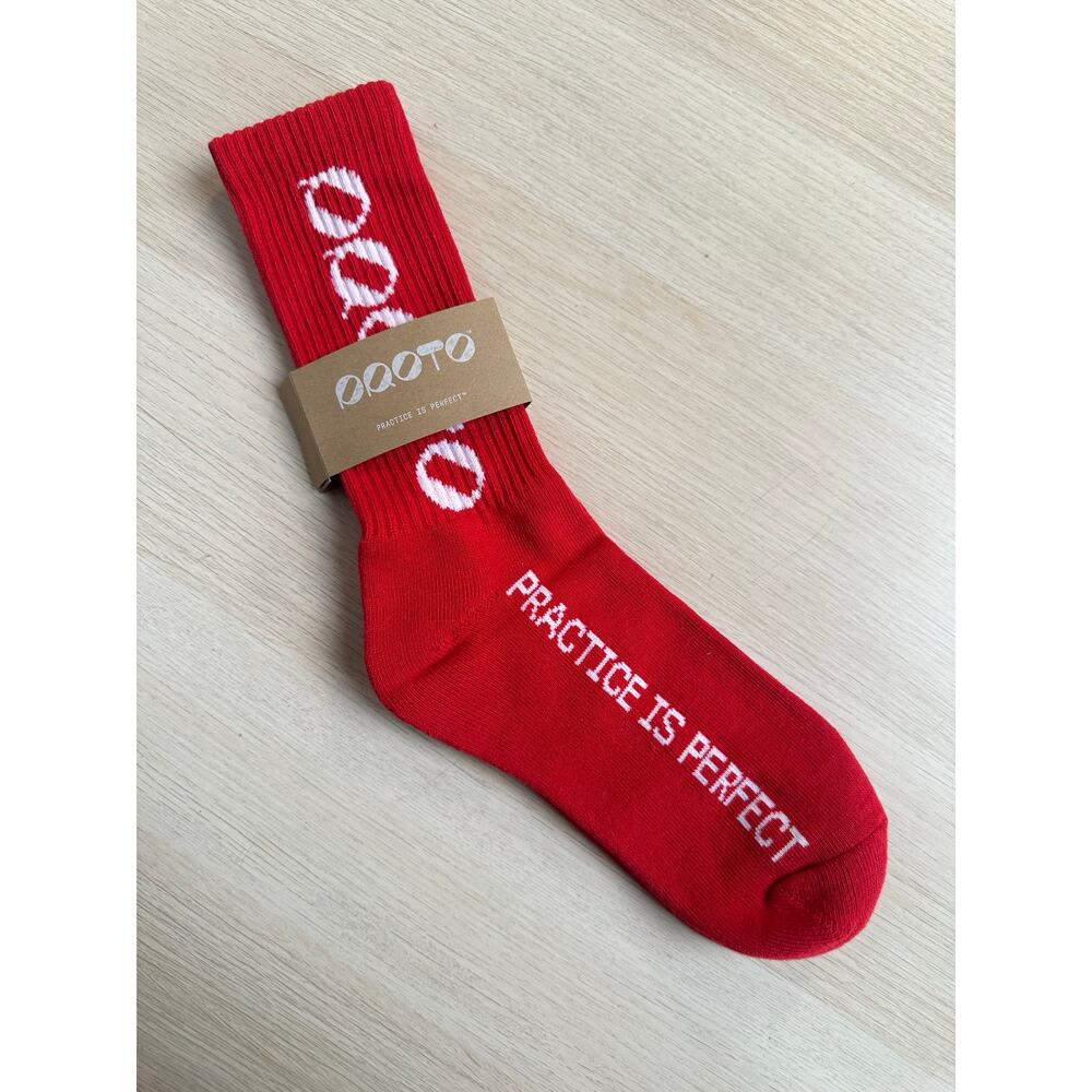 Red High-Quality Proto Crew Socks - OS - NEW